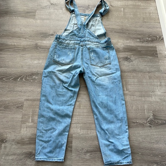 Sadie & Sage | Distressed Denim Overalls - Picture 2 of 8